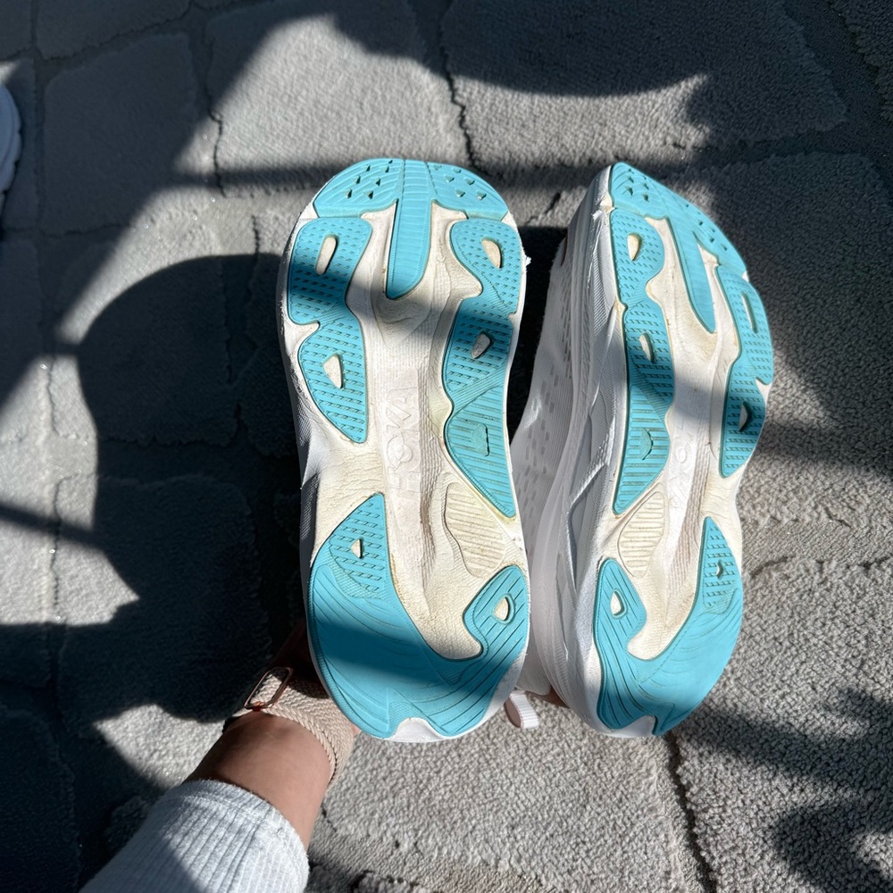 Hoka White Skyflow Athletic Running Shoes - Picture 5 of 5